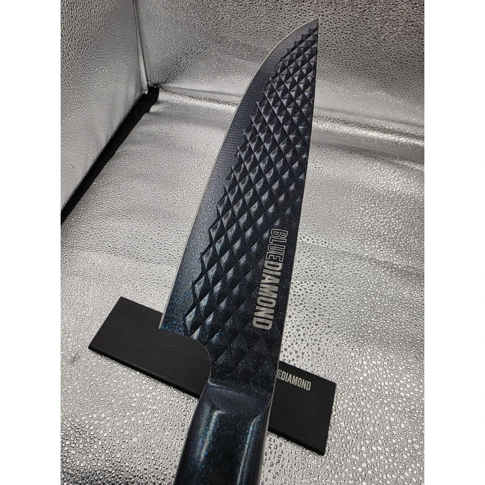 Blue Diamond SharpStone 8 inch Chef Knife Non-Stick Stainless Steel‎ Sheath O2